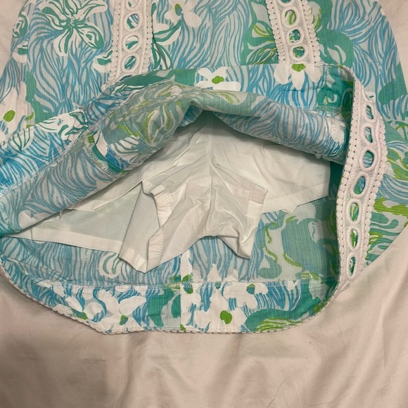 Lily Pulitzer Blue and Green Skort Size 2 - Picture 5 of 7